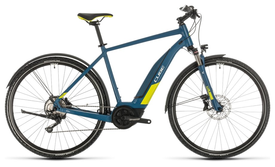 Cube Nature Hybrid EXC 500 Allroad EBike Blau Modell 2020