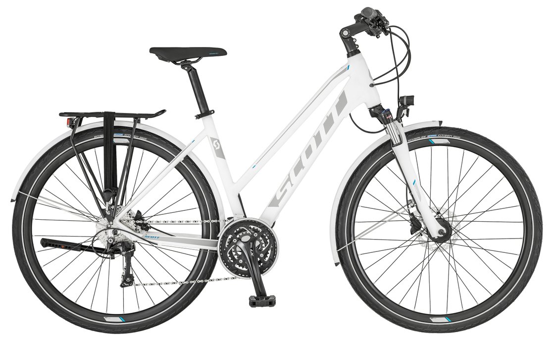 Tretwerk Lugano Comfort 28 Zoll Trekkingrad Damen Weiss S 41 Cm